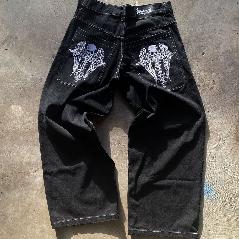 Brokenbow good Black Alveoles Jarettele Jeans